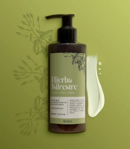 Crema Hidratante Corporal Vitaminas A&E Hierba Silvestre - Biosilk